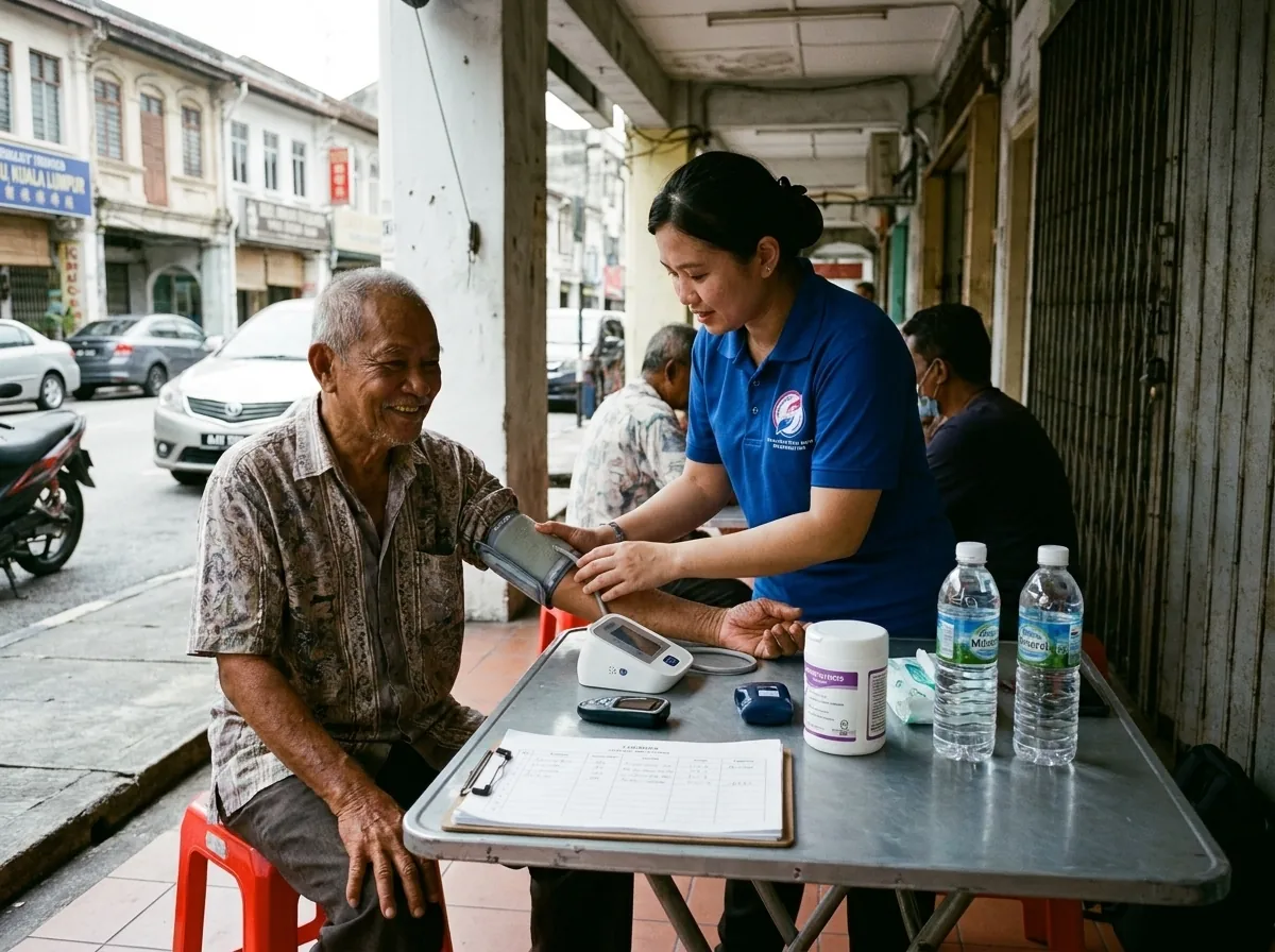 Pemeriksaan tekanan darah dalam komuniti.